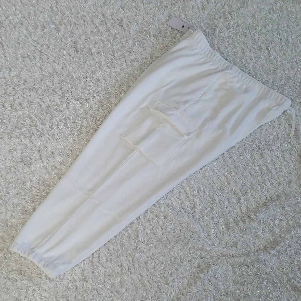Nike Cargo White Fleece Warm Cozy Pants